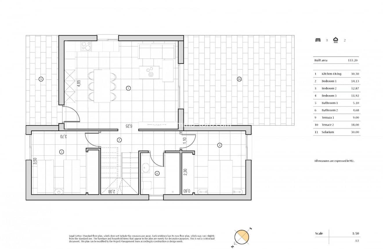 3 bedroom Villa for sale in Algorfa with pool - € 489,000 (Ref: 10031134)