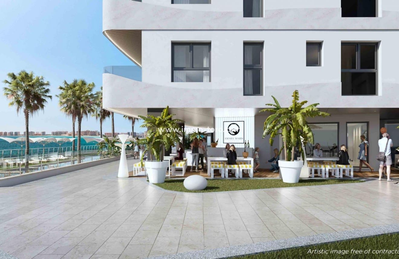 1 soveværelse Lejlighed til salg i La Manga del Mar Menor med swimmingpool - € 288.000 (Ref: 9939058)