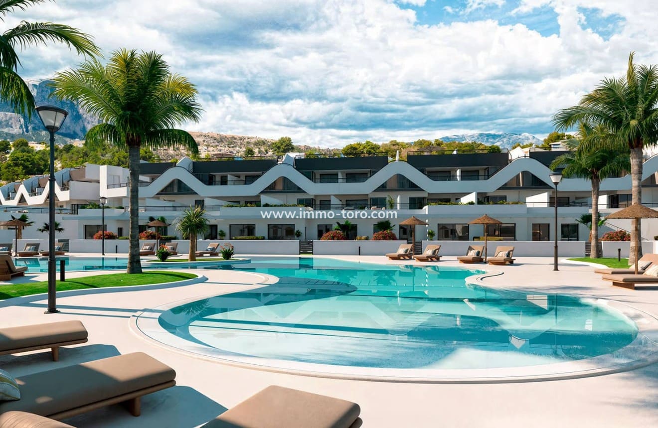 2 bedroom Apartment for sale in Alfaz del Pi / L'Alfas del Pi with pool - € 327,000 (Ref: 9939066)