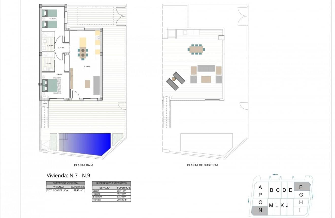 2 soverom Villa til salgs i Roldan med svømmebasseng - € 299 900 (Ref: 9939080)