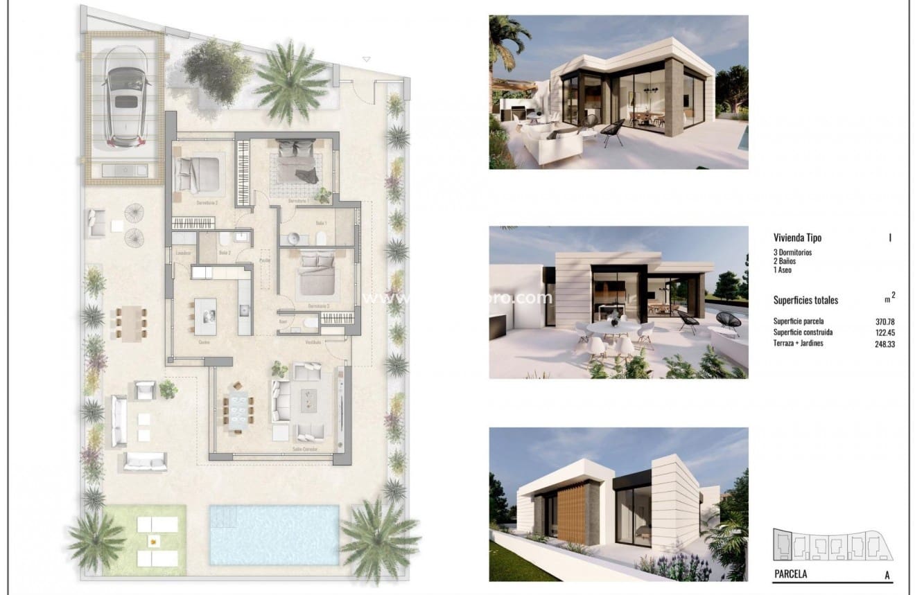 3 soveværelse Villa til salg i Pilar de la Horadada med swimmingpool - € 586.000 (Ref: 9939083)