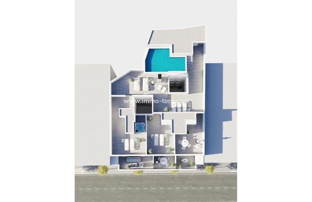 3 soverom Leilighet til salgs i Centro - Muelle Pesquero, Torrevieja med svømmebasseng - € 329 000 (Ref: 9958862)