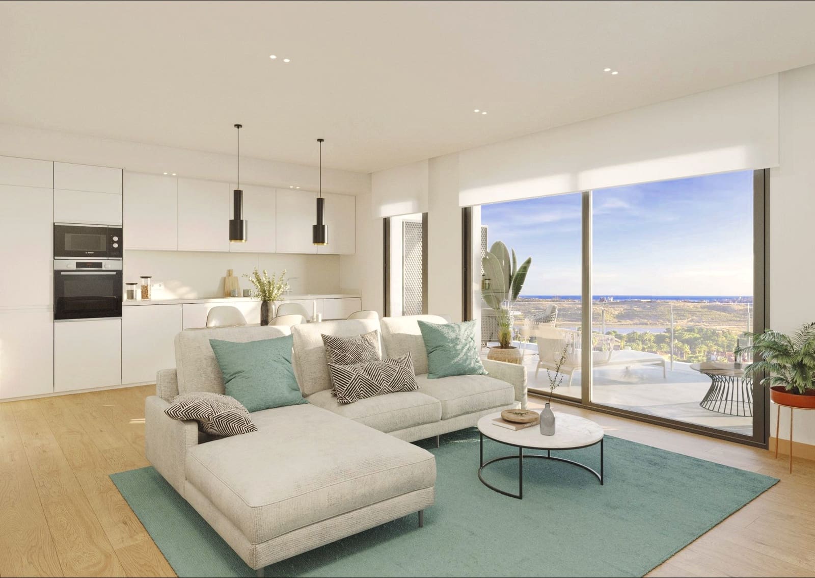 2 chambre Appartement à vendre à Muchamiel / Mutxamel avec piscine garage - 266 000 € (Ref: 9102863)