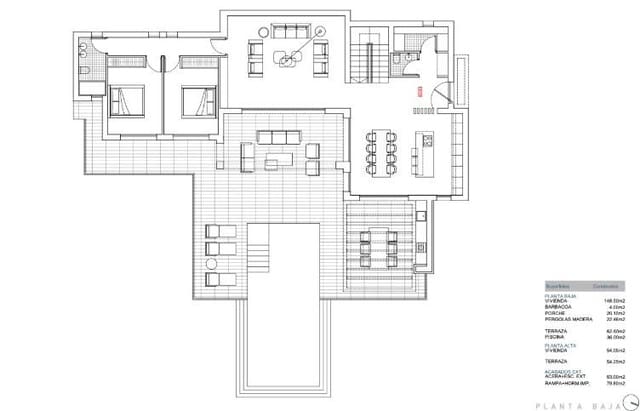 Chalet de 3 habitaciones en Benissa en venta con piscina - 1.750.000 € (Ref: 9627513)