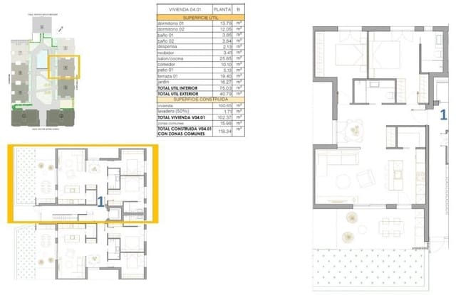 2 sovrum Lägenhet till salu i San Pedro del Pinatar med pool garage - 272 900 € (Ref: 9741752)