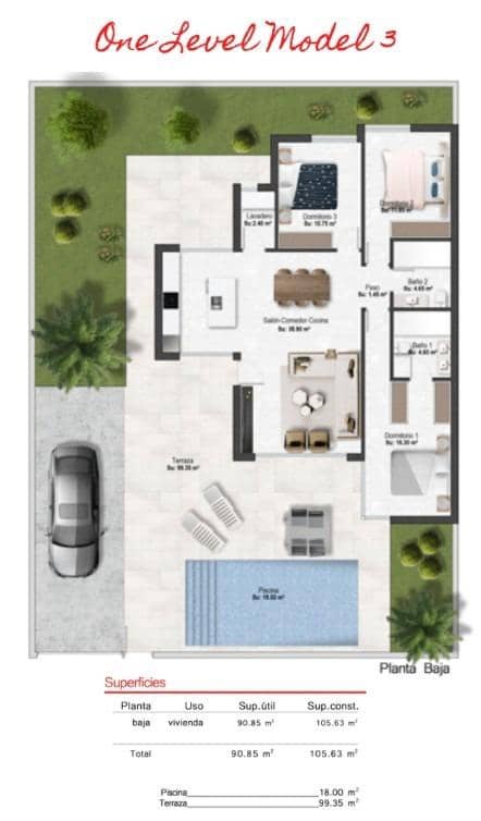 3 soverom Villa til salgs i Banos y Mendigo med svømmebasseng - € 413 400 (Ref: 9947929)
