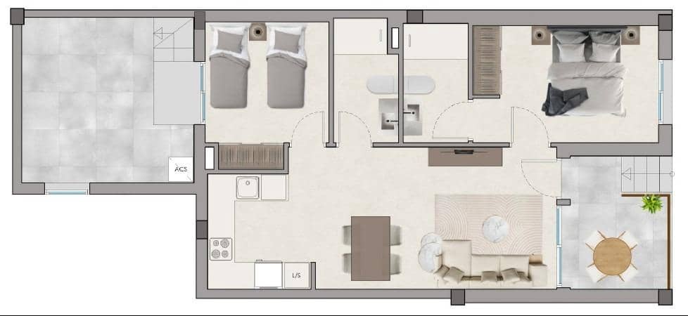 2 bedroom Apartment for sale in Santa Pola with pool garage - € 238,000 (Ref: 9957993)