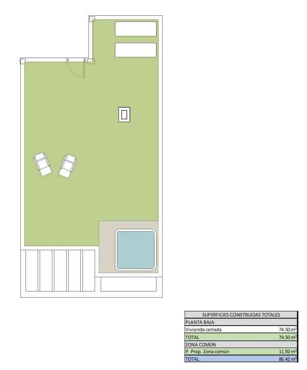 2 bedroom Penthouse for sale in Ciudad Quesada with garage - € 289,900 (Ref: 9962721)