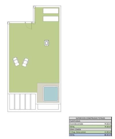 2 soveværelse Penthouse til salg i Ciudad Quesada, Rojales med garage - € 289.900 (Ref: 9962721)