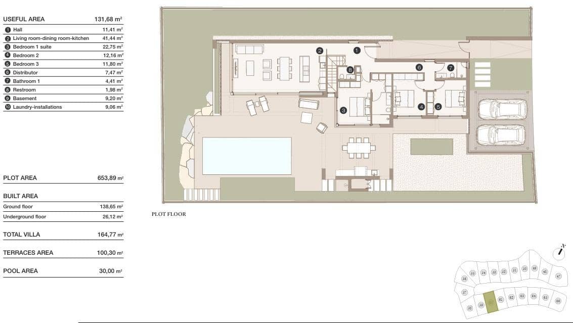 3 sovrum Villa till salu i Las Colinas Golf med pool - 1 090 000 € (Ref: 9985000)