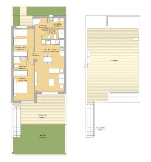 Bungalow de 2 habitaciones en Orihuela en venta con piscina - 309.900 € (Ref: 9985002)