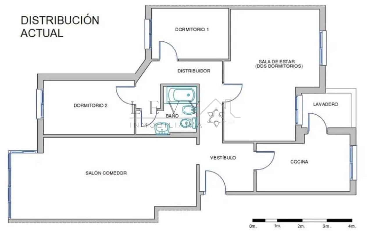 3 sovrum Lägenhet till salu i Malaga stad - 375 000 € (Ref: 9583228)