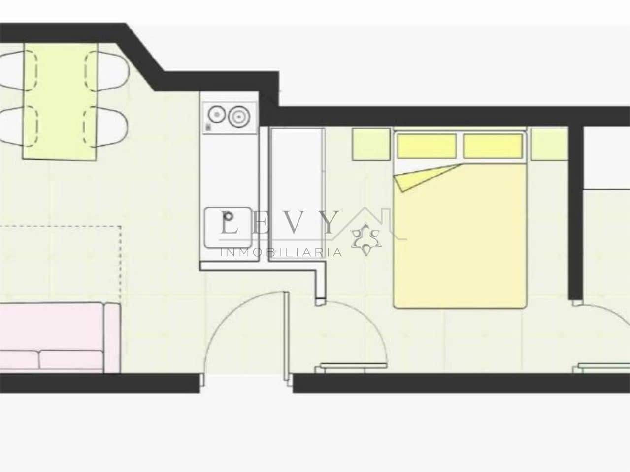 1 sovrum Lägenhet till salu i Malaga stad - 199 000 € (Ref: 9583257)