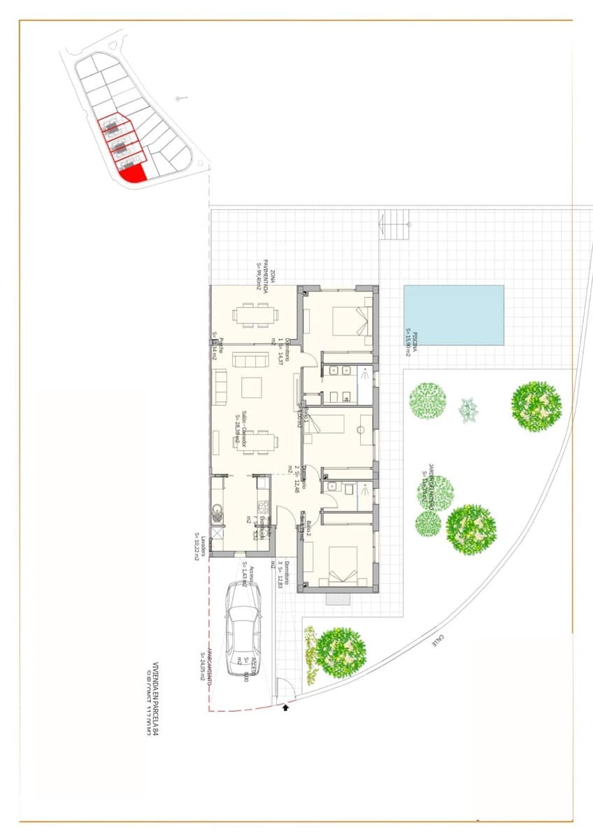 3 makuuhuone Paritalo myytävänä paikassa Coin mukana uima-altaan - 419 000 € (Ref: 7474281)