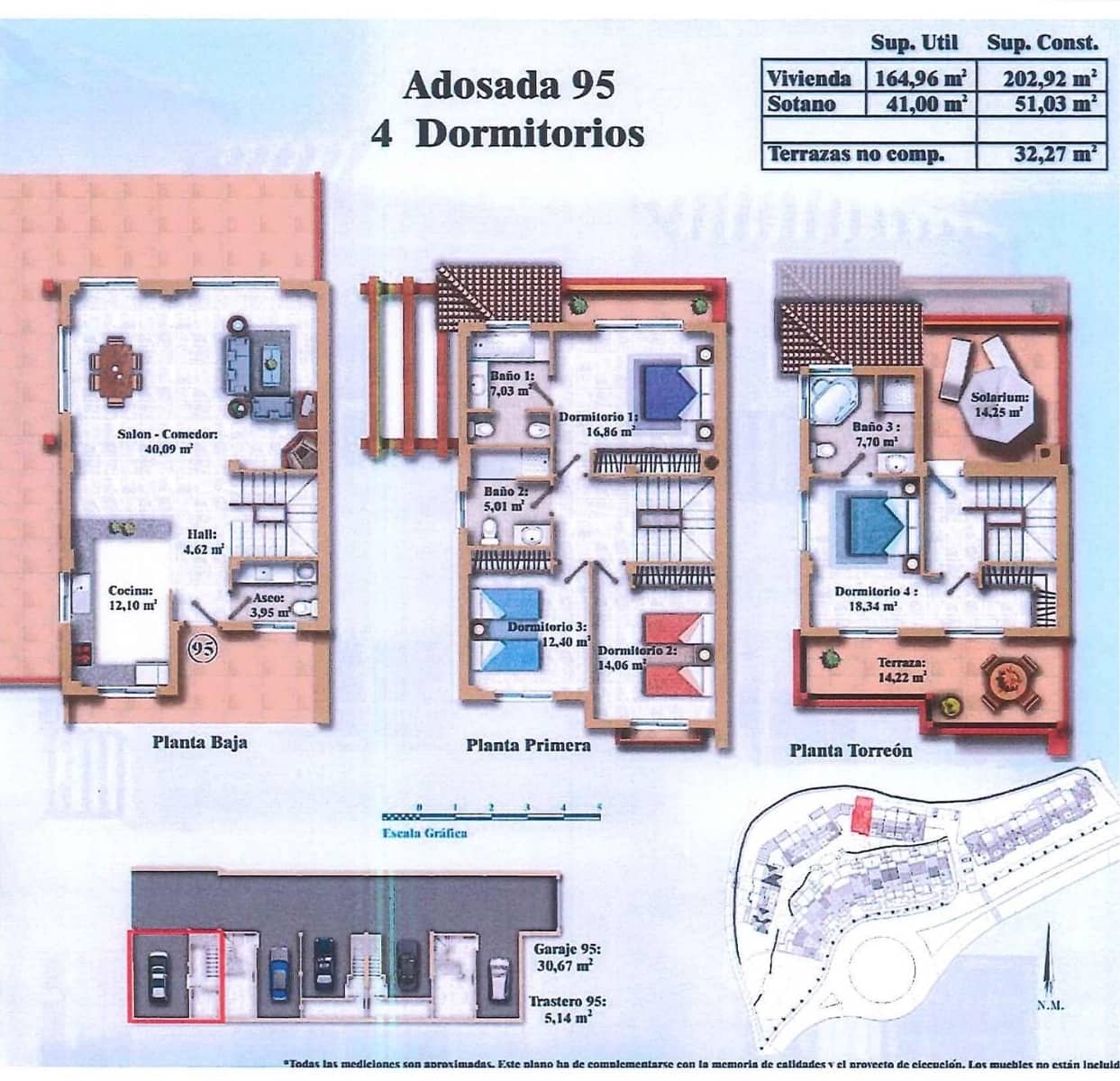4 soveværelse Rækkehus til salg i Alhaurin de la Torre med swimmingpool - € 599.990 (Ref: 8778668)