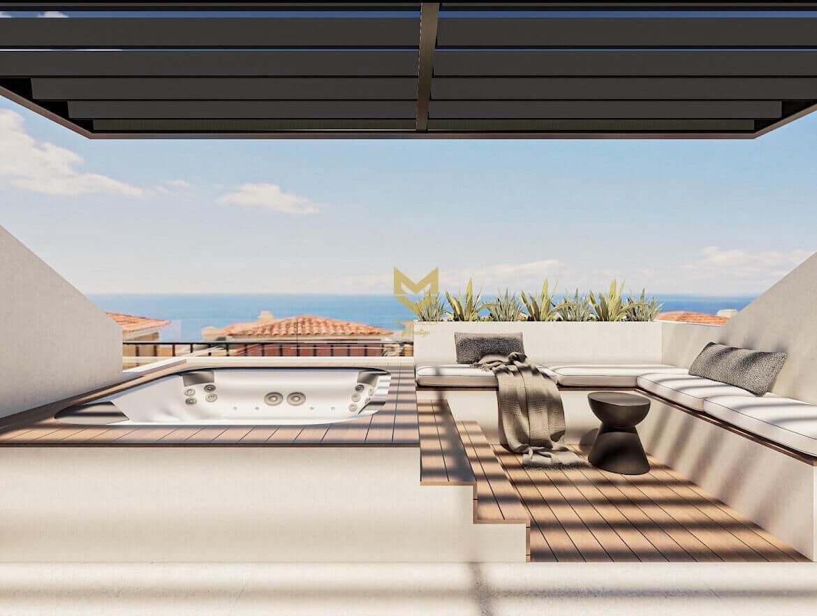 2 chambre Penthouse à vendre à Costa Adeje avec piscine garage - 464 000 € (Ref: 9645186)