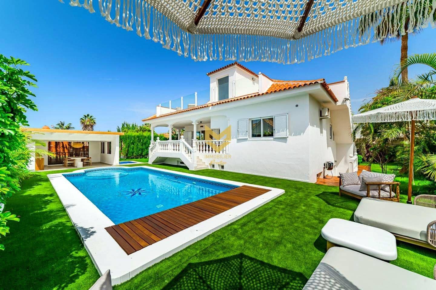 5 sypialnia Willa na sprzedaż w La Caleta Adeje z basenem garażem - 3 300 000 € (Ref: 9645210)