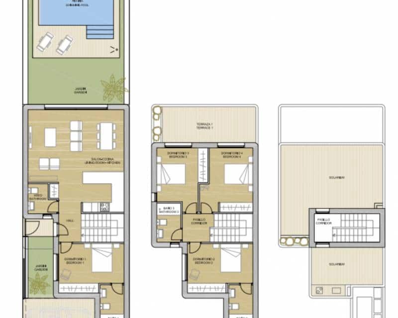 3 bedroom Villa for sale in Torre de la Horadada with pool - € 488,000 (Ref: 7518323)