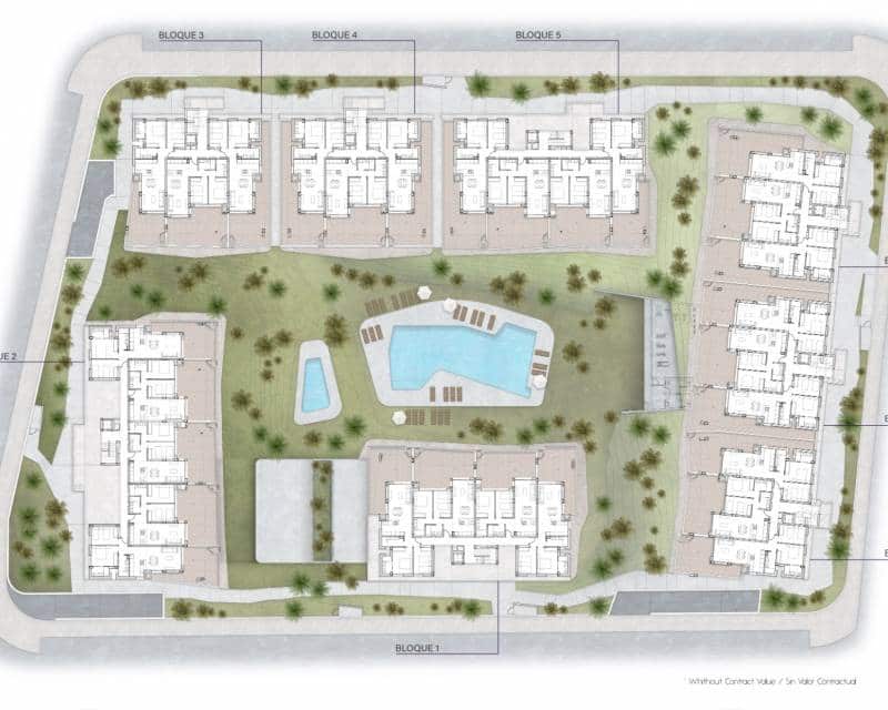 2 sovrum Lägenhet till salu i Playa Flamenca med pool - 295 000 € (Ref: 8097754)