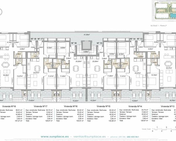 2 soverom Leilighet til salgs i Pilar de la Horadada med svømmebasseng garasje - € 299 000 (Ref: 8142134)