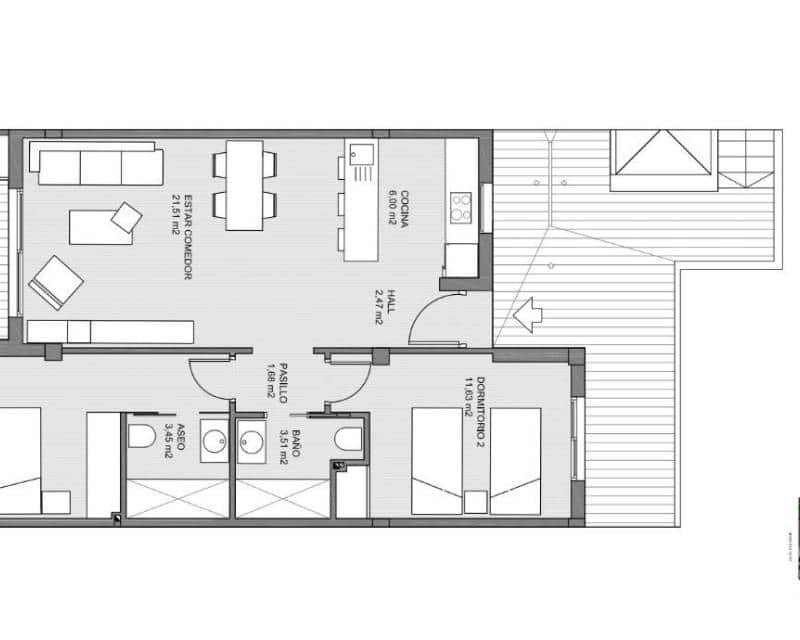 2 soveværelse Lejlighed til salg i El Raso med swimmingpool - € 294.000 (Ref: 8226789)