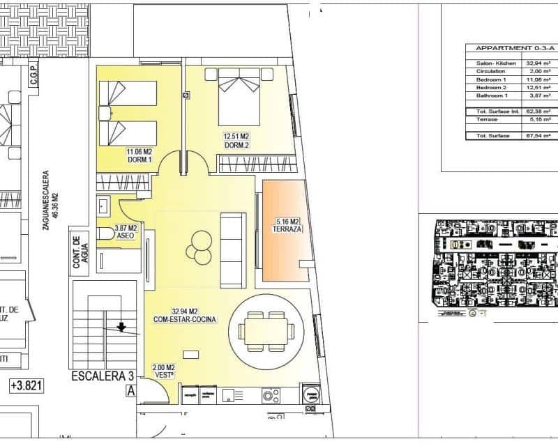 Apartamento de 2 habitaciones en San Miguel de Salinas en venta con piscina - 155.000 € (Ref: 9729457)