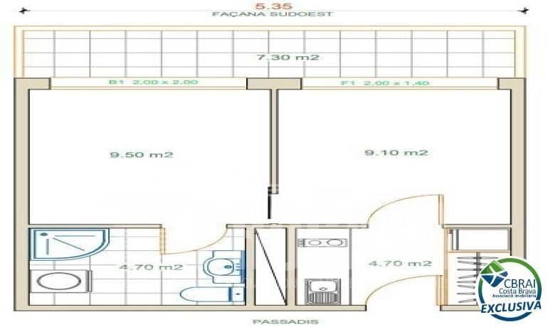 1 slaapkamer Flat te koop in Santa Margarida met zwembad - € 160.000 (Ref: 7894575)