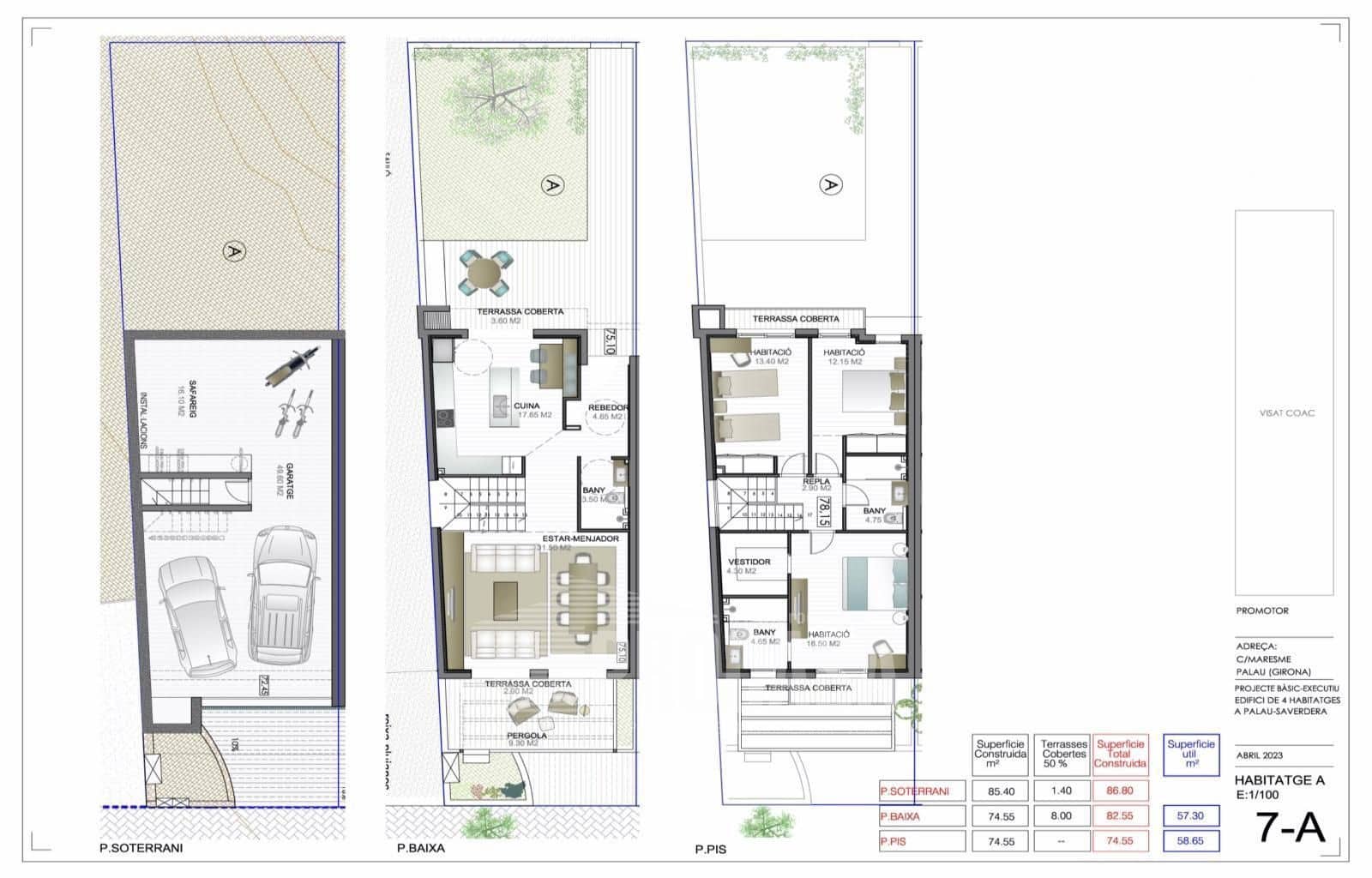 3 soveværelse Villa til salg i Palau-saverdera med swimmingpool garage - € 418.000 (Ref: 8754149)