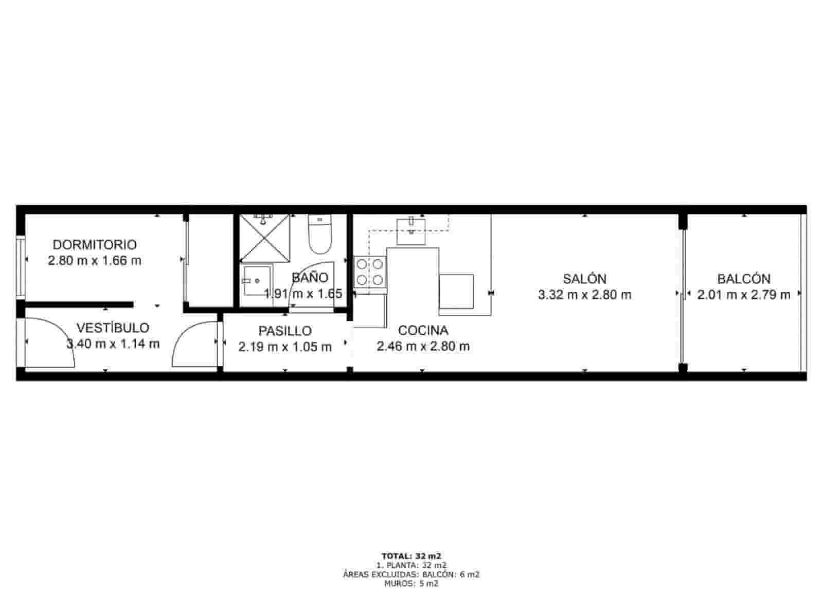 1 bedroom Flat for sale in Roses with garage - € 214,000 (Ref: 9146023)
