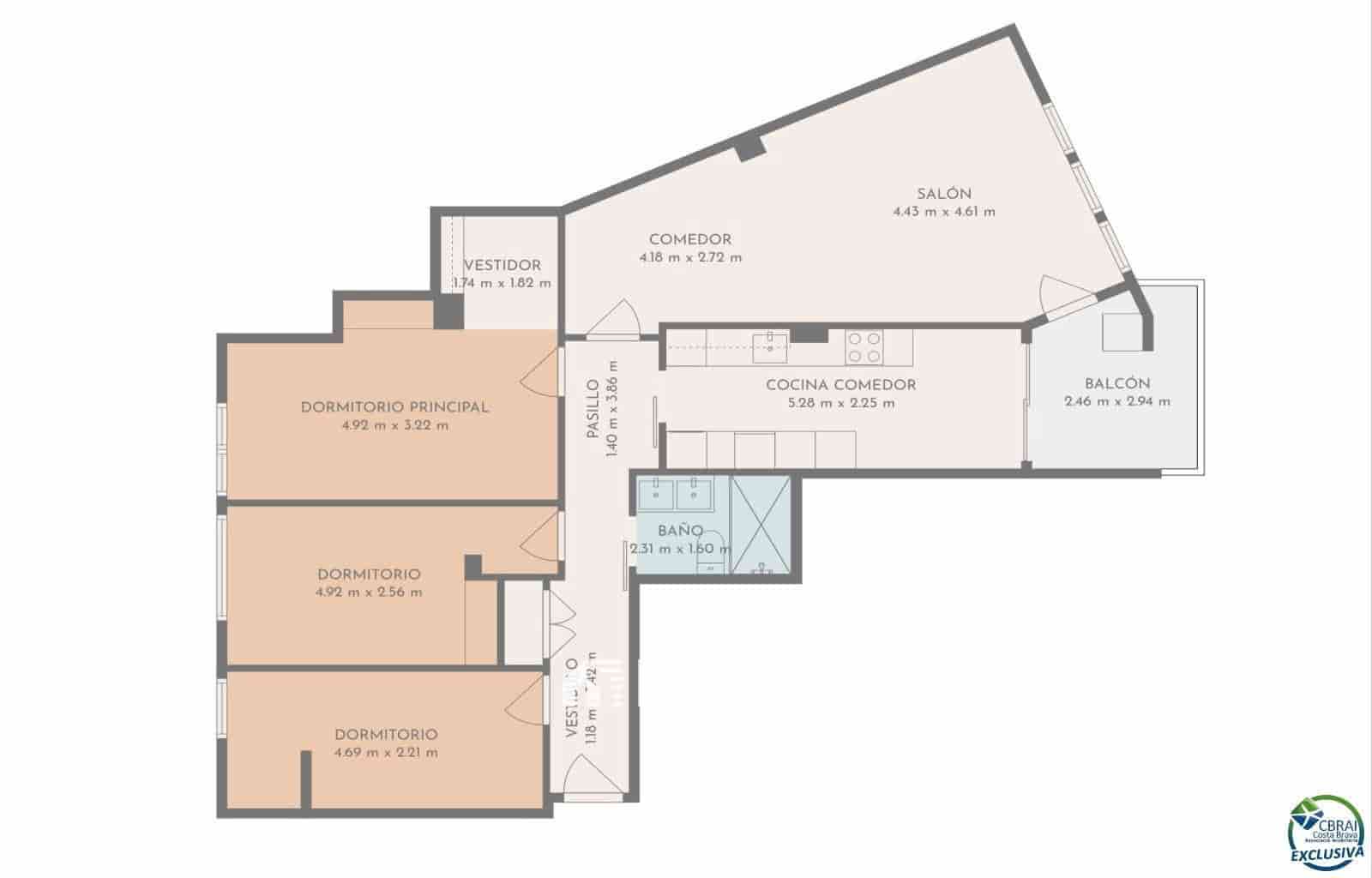 3 makuuhuone Asunto myytävänä paikassa Figueres - 188 000 € (Ref: 9506372)