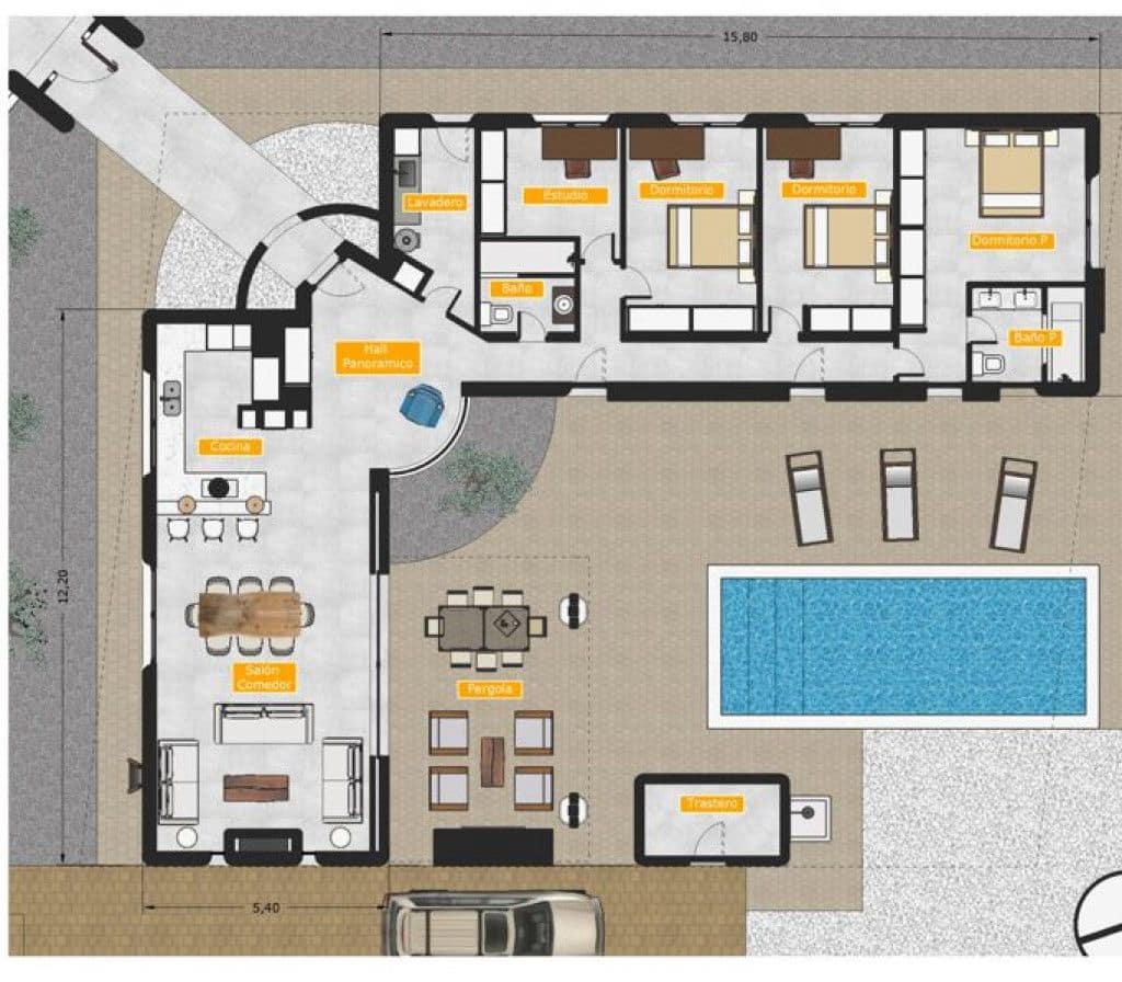 Chalet de 3 habitaciones en Polop en venta - 655.000 € (Ref: 9273236)