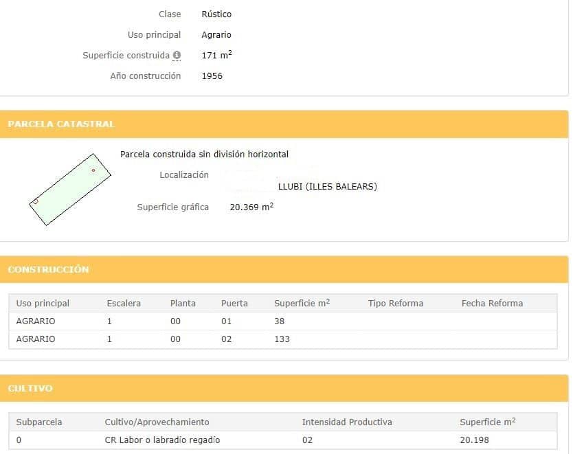 Grunde uden byggetilladelser til salg i Llubi - € 213.000 (Ref: 8970307)