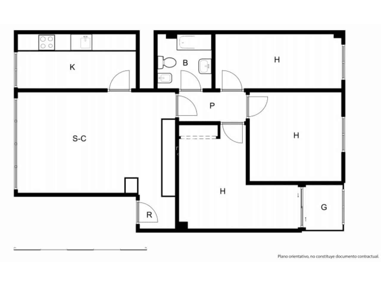 3 sovrum Lägenhet till salu i Valencia stad - 259 000 € (Ref: 10054587)