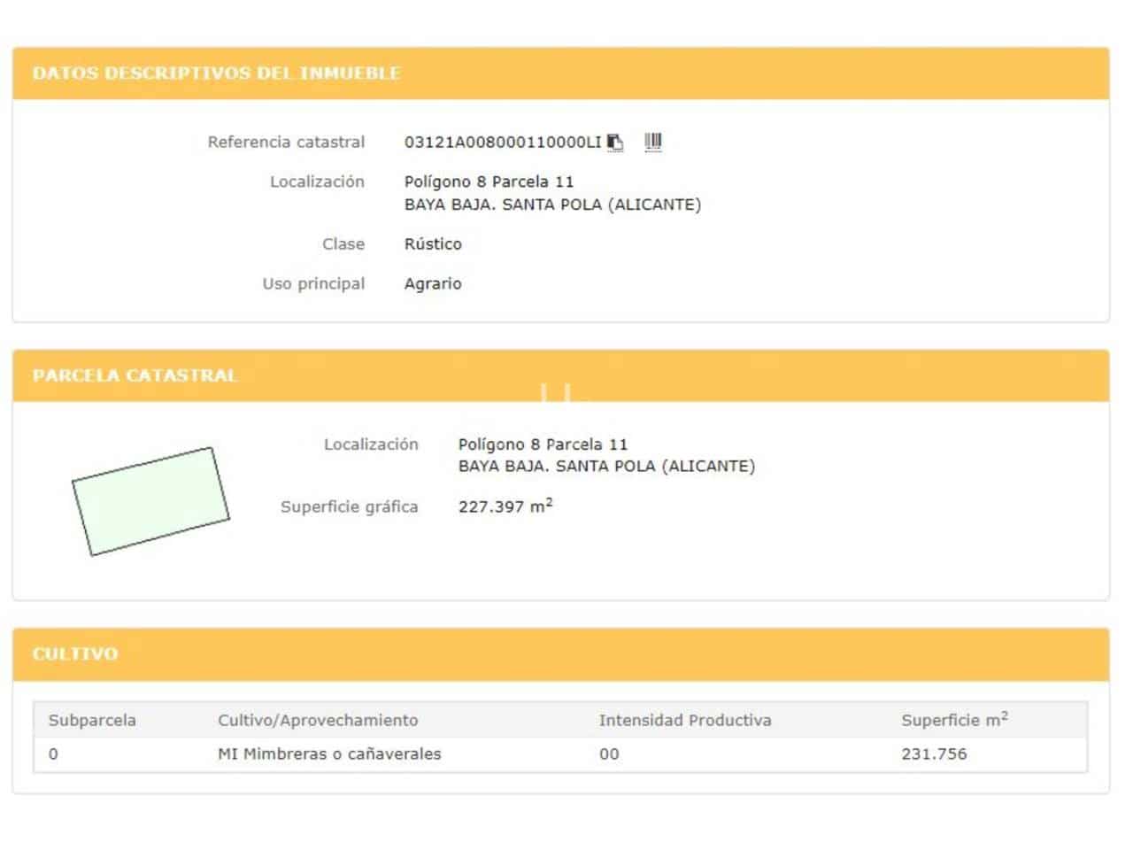 Mark till salu i Elche / Elx - 49 000 € (Ref: 10101375)