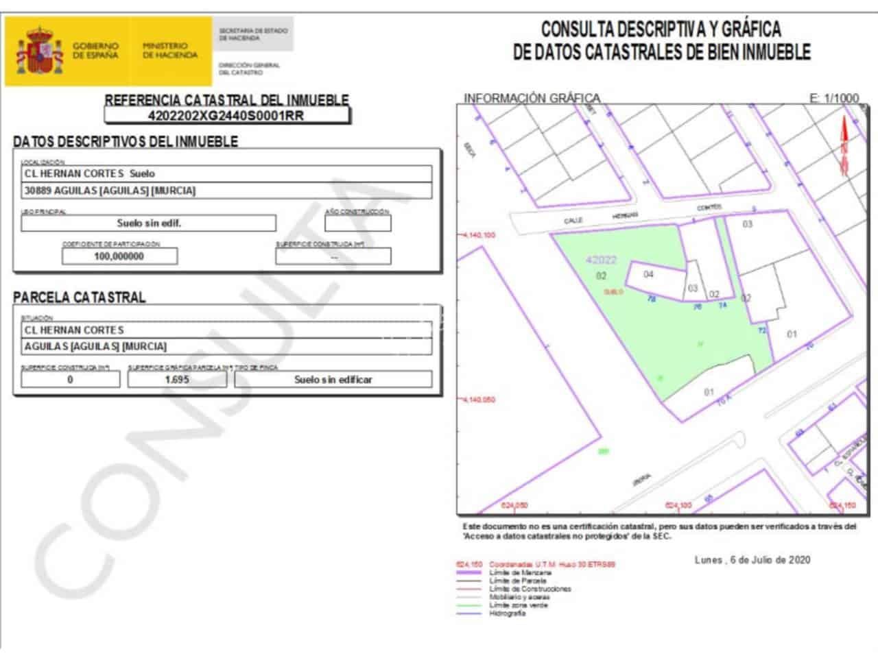 Terrain à Bâtir à vendre à Aguilas - 256 300 € (Ref: 8967793)