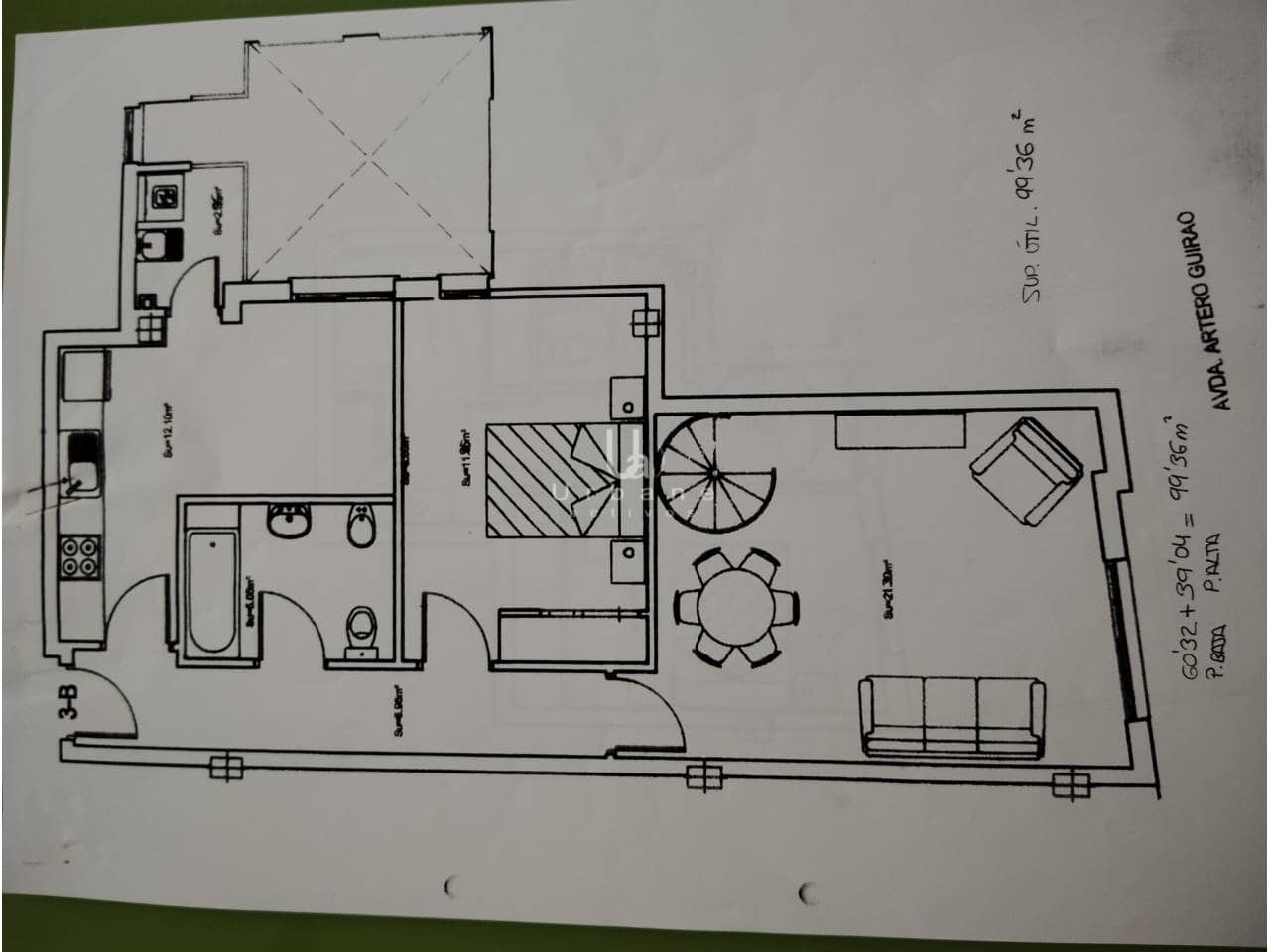 3 makuuhuone Kattohuoneisto myytävänä paikassa San Pedro del Pinatar mukana 
autotalli - 187 000 € (Ref: 9108334)