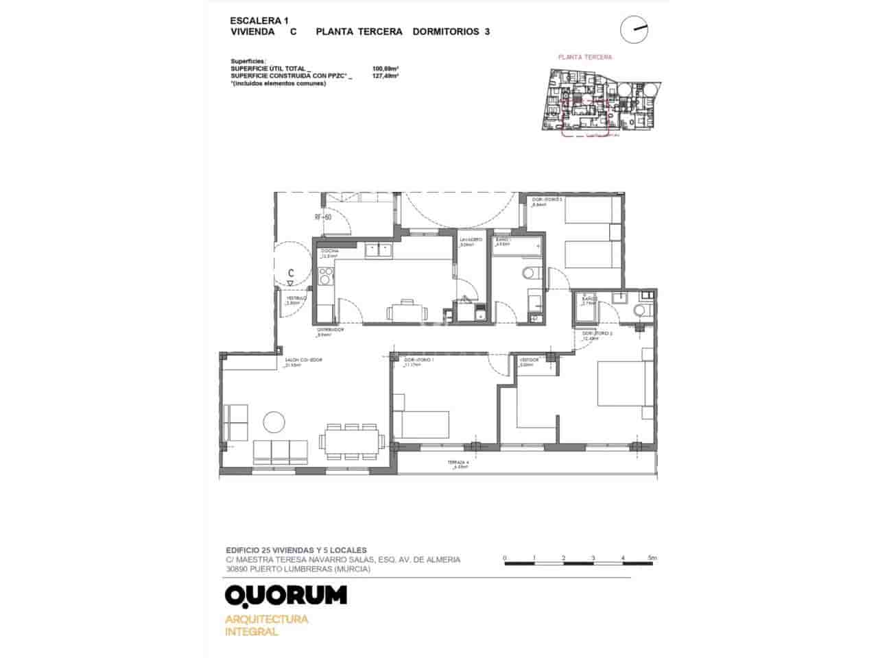 3 bedroom Apartment for sale in Puerto Lumbreras with garage - € 142,800 (Ref: 9793921)