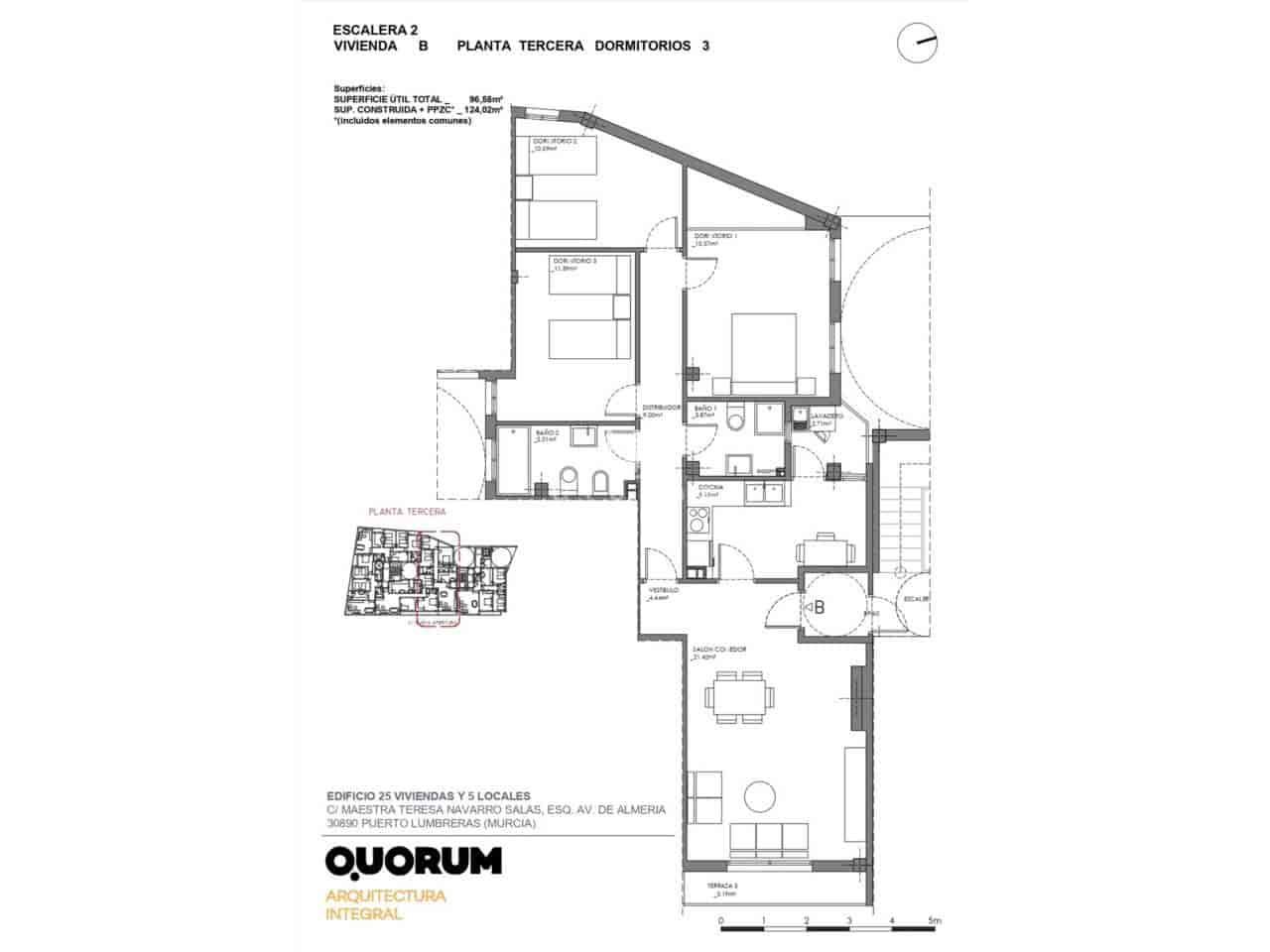 3 bedroom Apartment for sale in Puerto Lumbreras with garage - € 142,800 (Ref: 9793921)