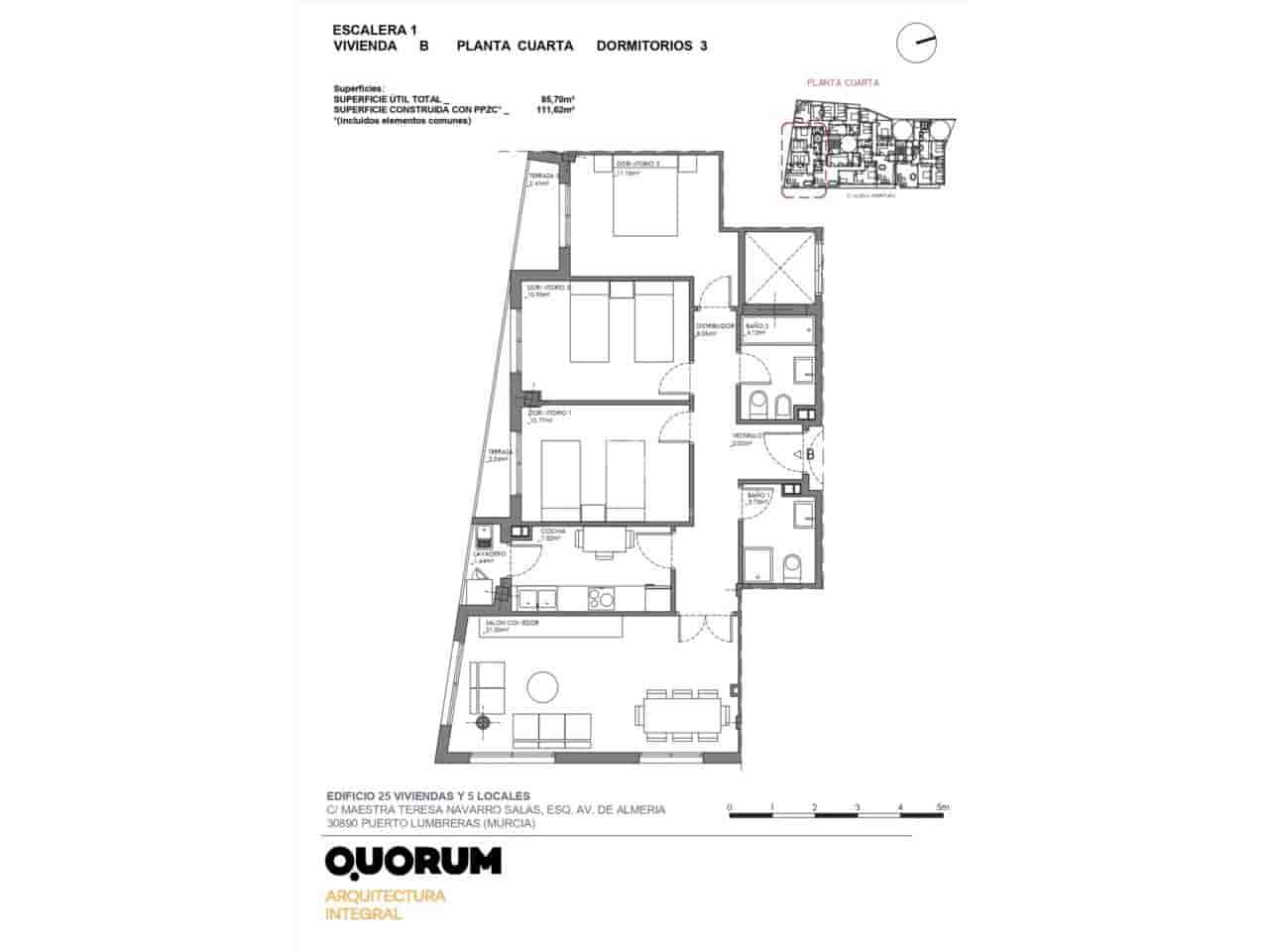 3 bedroom Apartment for sale in Puerto Lumbreras with garage - € 142,800 (Ref: 9793921)