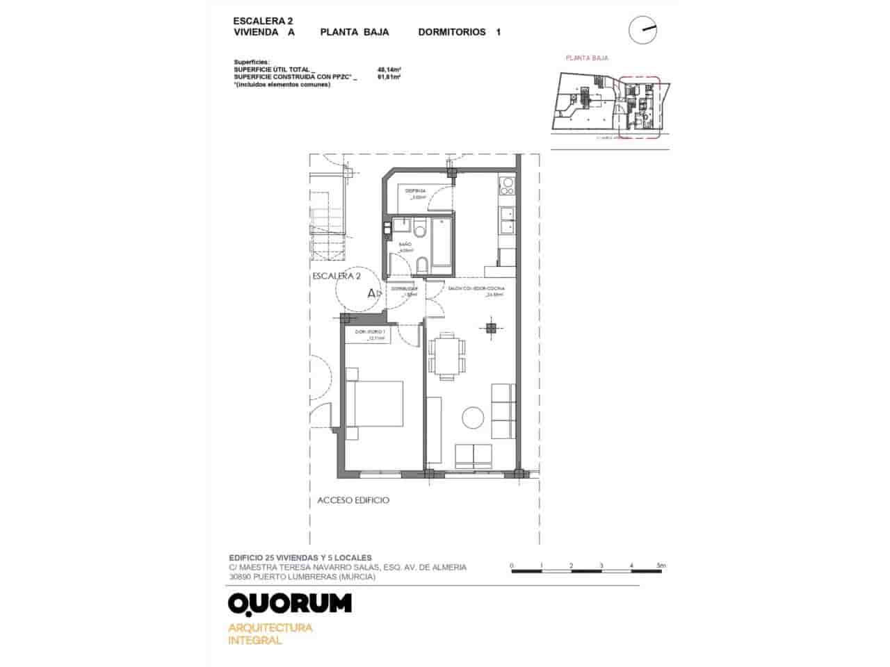 3 bedroom Apartment for sale in Puerto Lumbreras with garage - € 142,800 (Ref: 9793921)