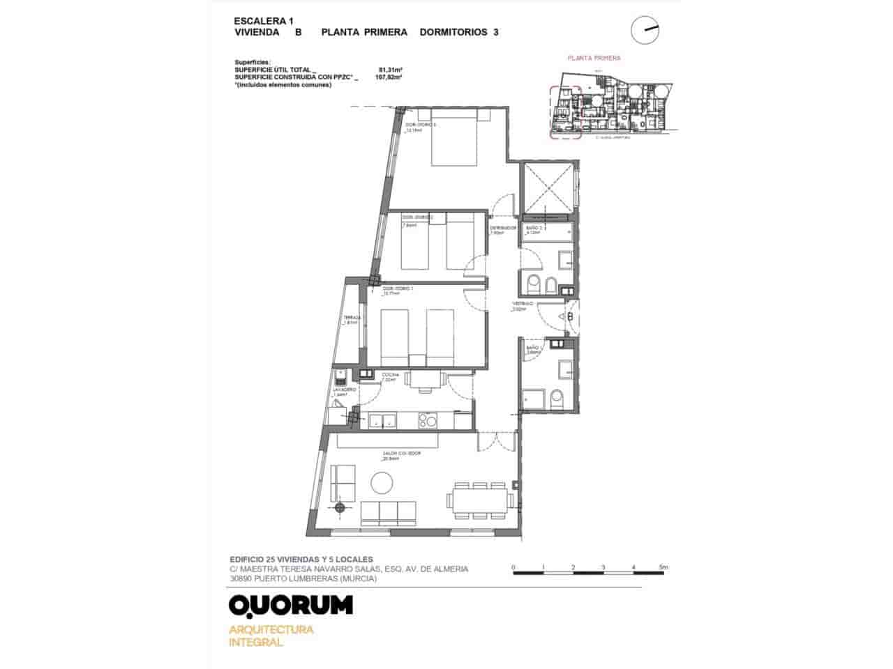 3 bedroom Apartment for sale in Puerto Lumbreras with garage - € 142,800 (Ref: 9793921)