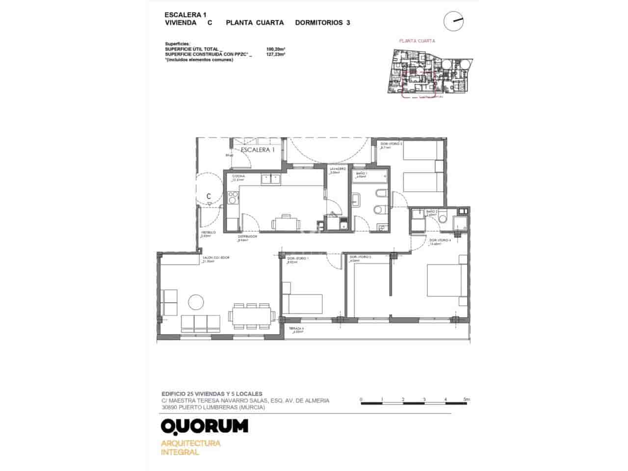 3 bedroom Apartment for sale in Puerto Lumbreras with garage - € 142,800 (Ref: 9793921)