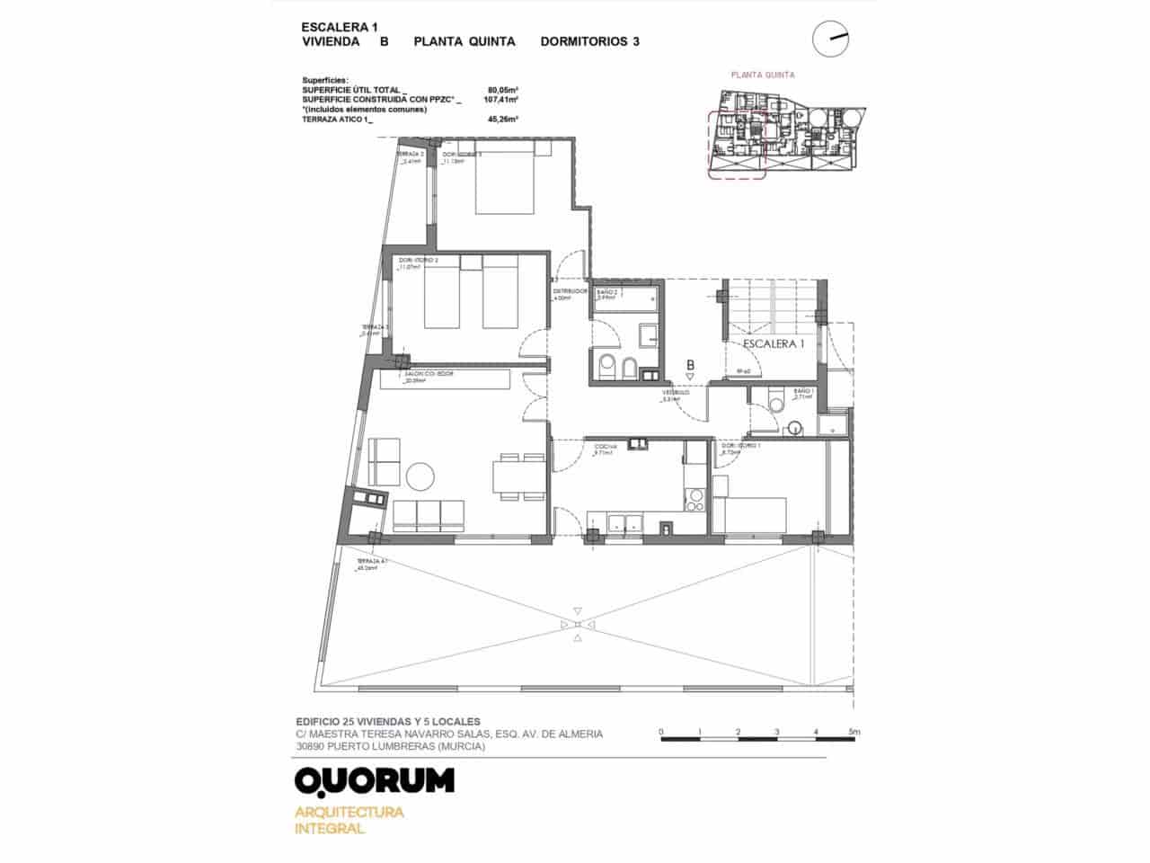 3 bedroom Apartment for sale in Puerto Lumbreras with garage - € 142,800 (Ref: 9793921)