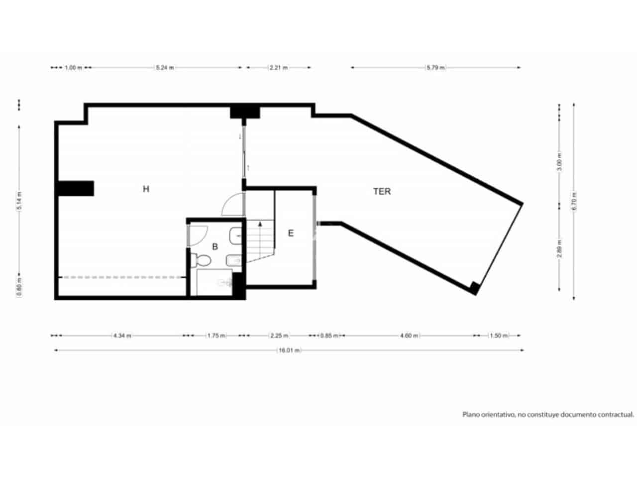 2 quarto Penthouse para venda em Valencia cidade com garagem - 726 000 € (Ref: 9798497)