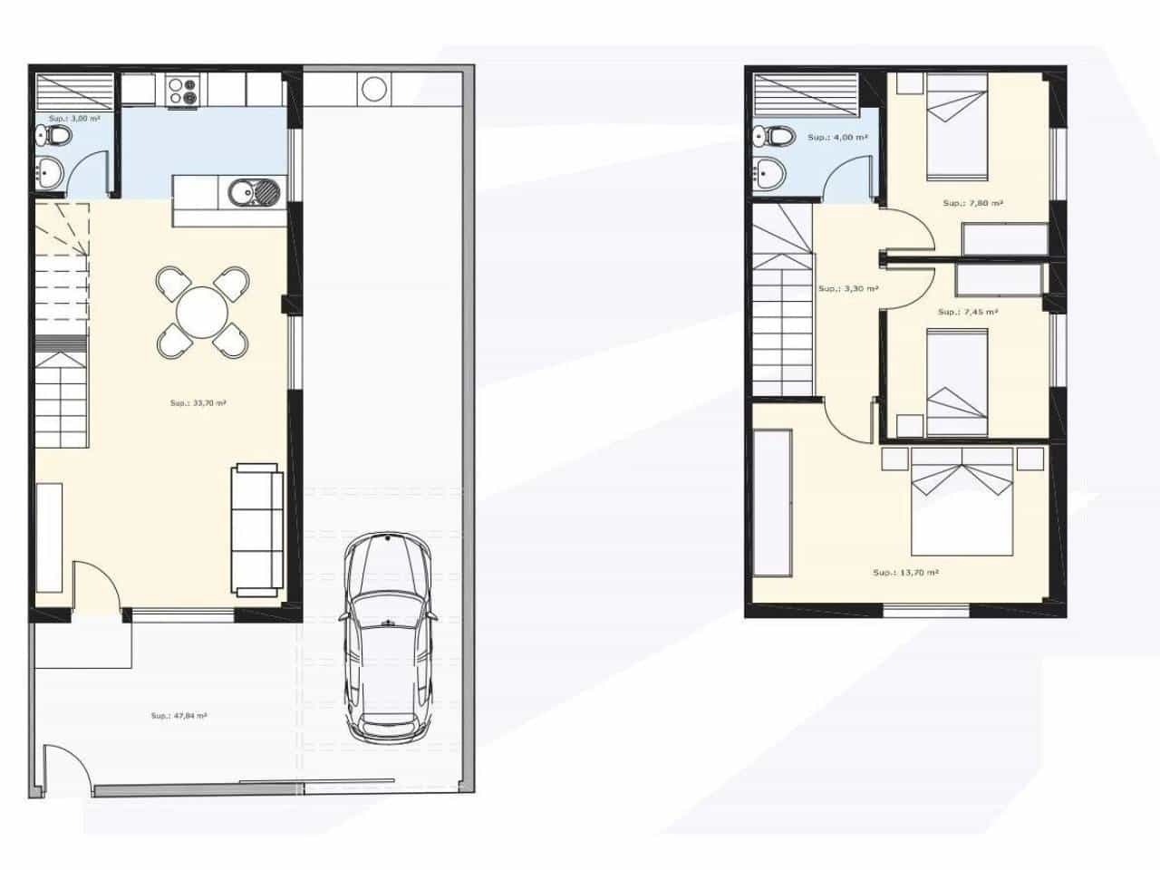 3 slaapkamer Rijtjeshuis te koop in Pilar de la Horadada met garage - € 299.900 (Ref: 9875607)