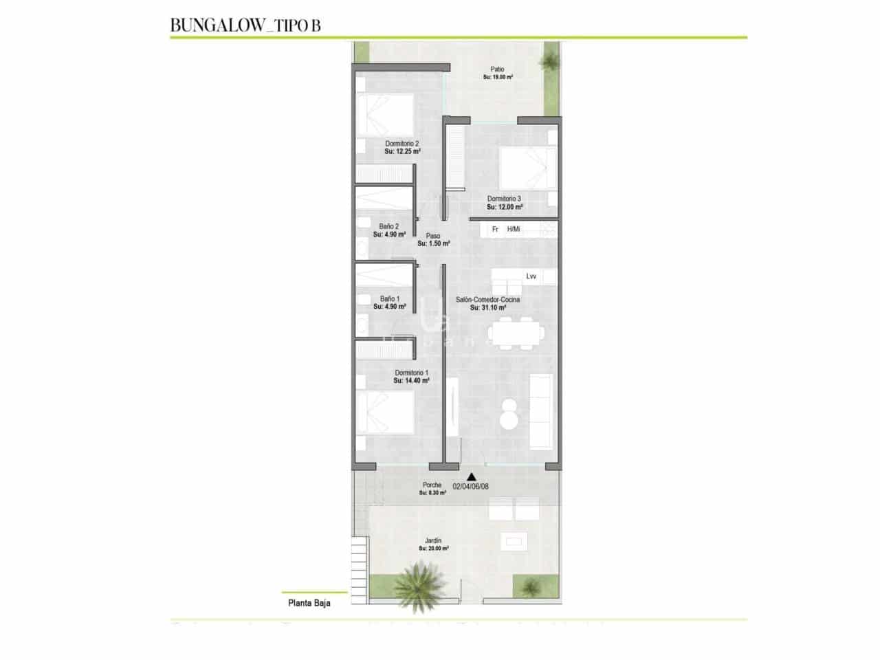 3 slaapkamer Villa te koop in Alhama de Murcia met garage - € 222.900 (Ref: 9877727)