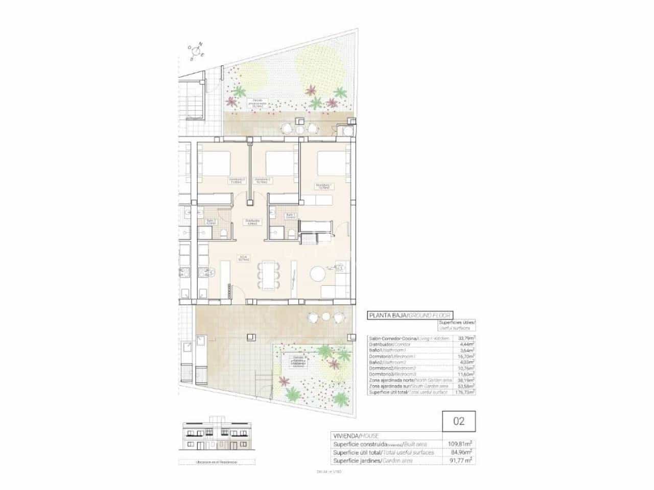3 sovrum Radhus till salu i Hondon de las Nieves - 215 000 € (Ref: 9880418)