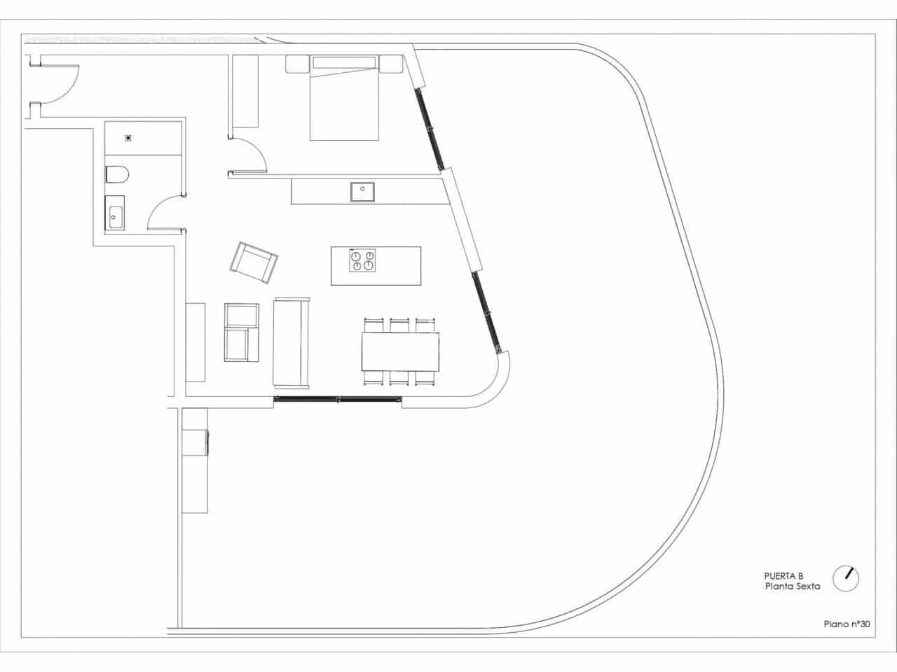 2 soveværelse Penthouse til salg i Calpe / Calp med swimmingpool garage - € 599.106 (Ref: 9883910)