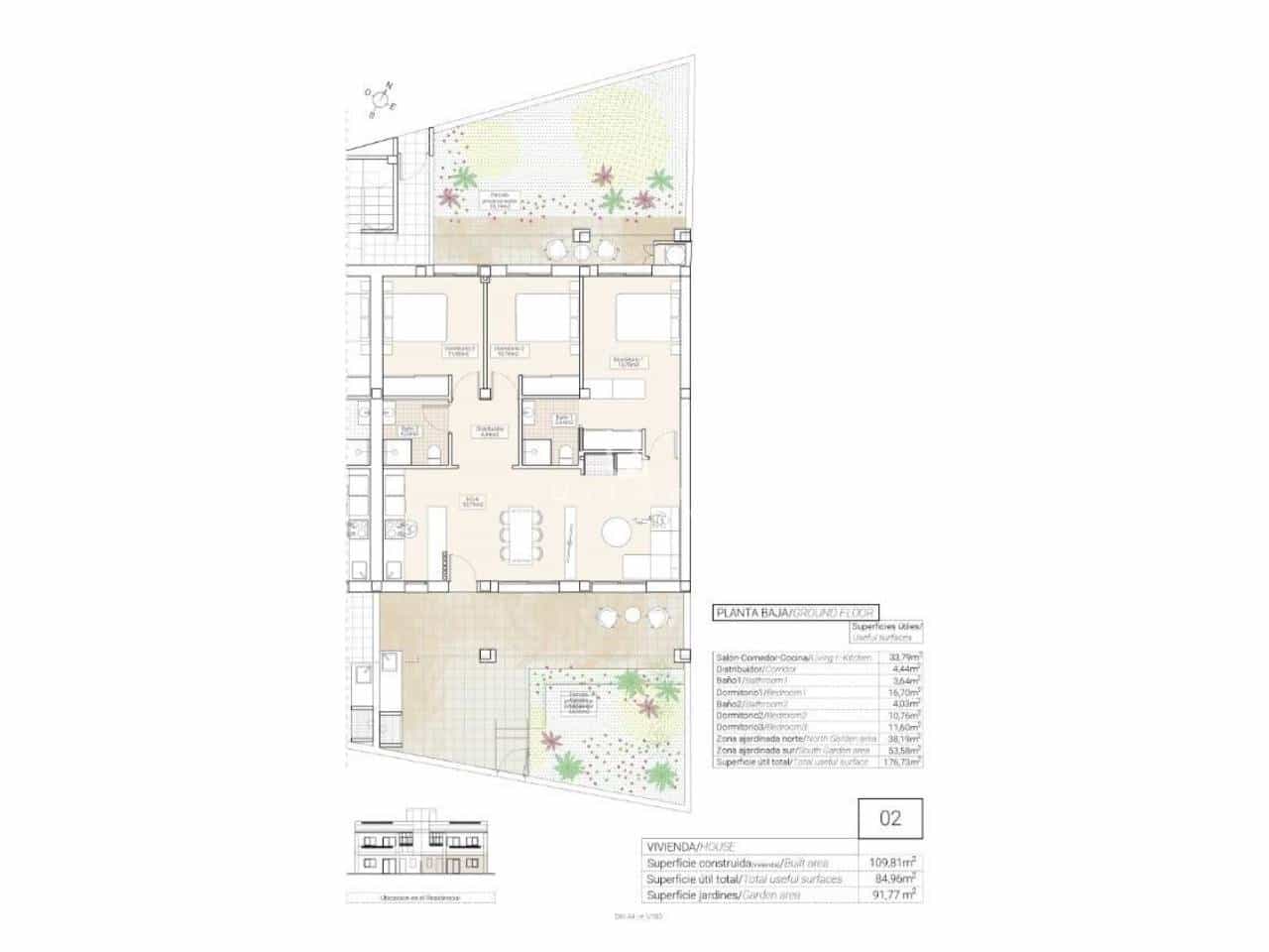 3 soverom Rekkehus til salgs i Hondon de las Nieves - € 215 000 (Ref: 9891508)