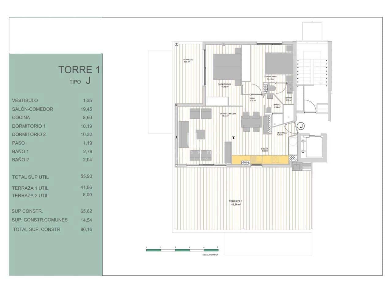 2 slaapkamer Penthouse te koop in Guardamar del Segura met zwembad garage - € 445.000 (Ref: 9891510)